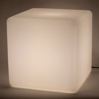 Epstein-Design Würfel RGBCCT-LED Außenleuchte mit ZigBee 45 cm, weiß von Epstein-Design