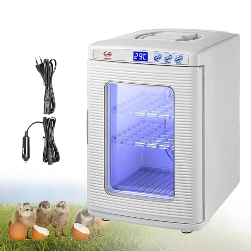 EpyGnom 25L Reptile Egg Incubator Heating & Cooling Digital Incubator Temperature Control from 5 to 60°C(41°F to 140°F) Lab Brooder Box with Handle AC and DC Power for Growing Yeast White von EpyGnom