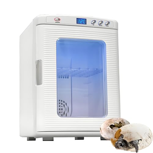 EpyGnom 25L Reptile Egg Incubator for Hatching Eggs with Temperature Control & LED Lighting for Chameleon Lizard Turtle Scientific Lab Cooling and Heating Thermostat Box 5℃-60℃ White EpyGnom 25L Reptile Egg Incubator for Hatching Eggs with Temperature Control & LED Lighting for Chameleon Lizard Turtle Scientific Lab Cooling and Heating Thermostat Box 5℃-60℃ White von EpyGnom