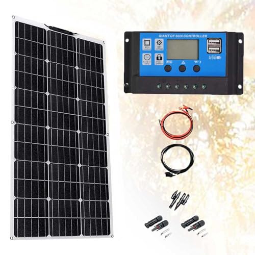 EpyGnom 300W Solarpanel Flexibel Kit 18V Monokristallin Solarmodul mit 40A Laderegler Off Grid Solar Kit für 12V Batterien Photovoltaik Wohnmobil Balkonanlage Gartenhäuse Boot 1 * 300W EpyGnom 300W Solarpanel Flexibel Kit 18V Monokristallin Solarmodul mit 40A Laderegler Off Grid Solar Kit für 12V Batterien Photovoltaik Wohnmobil Balkonanlage Gartenhäuse Boot 1 * 300W von EpyGnom