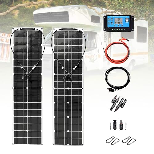 EpyGnom 400W 18V Wasserdichtes Solarmodul Set 40A Laderegler Flexibles monokristallines Photovoltaikmodul Solarpanel Solar-Verlängerungskabel für Inselsysteme Auto Wohnmobil Boot Motorrad 2 * 400W EpyGnom 400W 18V Wasserdichtes Solarmodul Set 40A Laderegler Flexibles monokristallines Photovoltaikmodul Solarpanel Solar-Verlängerungskabel für Inselsysteme Auto Wohnmobil Boot Motorrad 2 * 400W von EpyGnom