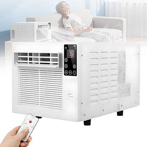 EpyGnom Portable Mini Air Conditioner 280W Mobile Klimaanlage mit Abluftschlauch Compact Klimagerät Luftentfeuchter Low Noise Cooler mit Fernbedienung Timer 1-12 Hours LED-Licht EpyGnom Portable Mini Air Conditioner 280W Mobile Klimaanlage mit Abluftschlauch Compact Klimagerät Luftentfeuchter Low Noise Cooler mit Fernbedienung Timer 1-12 Hours LED-Licht von EpyGnom