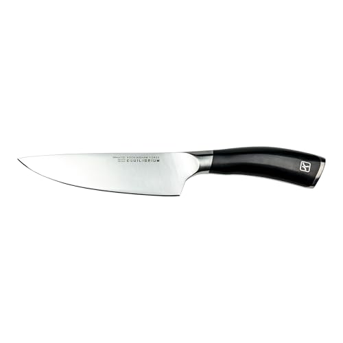 Equilibrium by Rockingham Forge 15cm Kochmesser mit Klinge aus deutschem Edelstahl und schwarzem Griff von Rockingham Forge