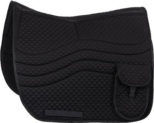 Equinate 2 Zonen Korrektur Schabracke Odessa für Reitpads und Dressursättel M Schwarz - Satteldecke für Pferd und Pony mit Memory Foam Einlagen, Korrekturpad Equinate 2 Zonen Korrektur Schabracke Odessa für Reitpads und Dressursättel M Schwarz - Satteldecke für Pferd und Pony mit Memory Foam Einlagen, Korrekturpad von Equinate