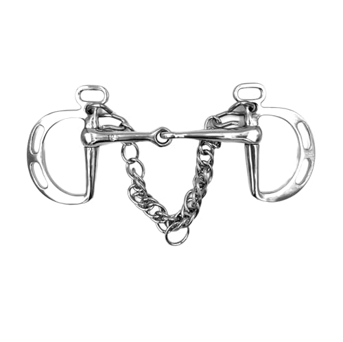 Equine Smile ES0072 Gebiss Kimblewick Springkandare Einfach Gebrochen aus Edelstahl Gebissstärke 16 mm (12.5 cm) von Equine Smile
