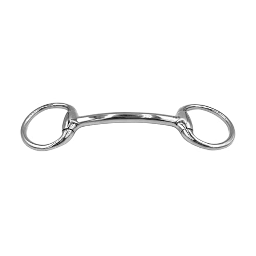 Equine Smile ES0095 Gebiss Olivenkopfstange Stangengebiss aus Edelstahl vom Pony bis zur vollen Größe Ringdurchmesser 55 mm Gebissstärke 13 mm (11.5 cm) von Equine Smile