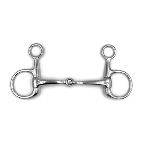 Equine Smile ES0120 Gebiss Baucher Trense Bauchergebiss Einfach Gebrochen aus Edelstahl Gebissstärke 14 mm (14.5 cm) von Equine Smile