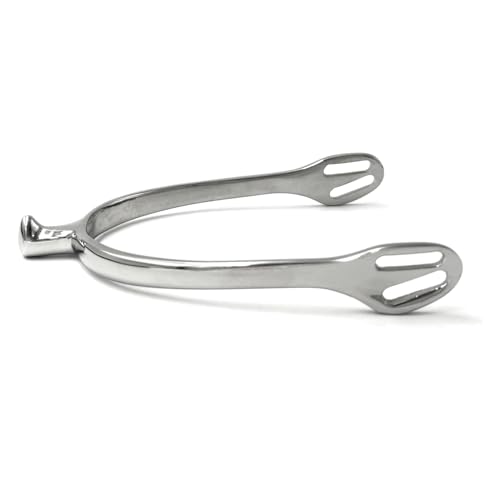 Equine Smile ES1017 ErgoSpur Dornsporen Tropfenform Reitsporen Reiten Sporen Spur hochwertiger Edelstahl (Damen 20 mm) von Equine Smile