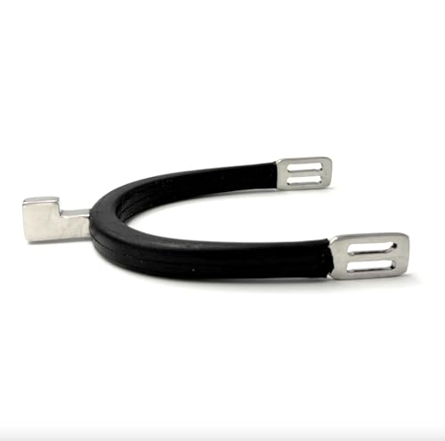 Equine Smile ES1028 Hammersporen mit Gummi Reitsporen Reiten Sporen Spur hochwertiger Edelstahl (Herren 35 mm) von Equine Smile