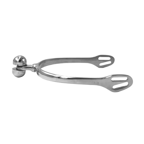 Equine Smile ES1054 ErgoSpur Soft Touch Ballsporen Reitsporen Reiten Sporen Spur hochwertiger Edelstahl (Herren 35 mm) von Equine Smile