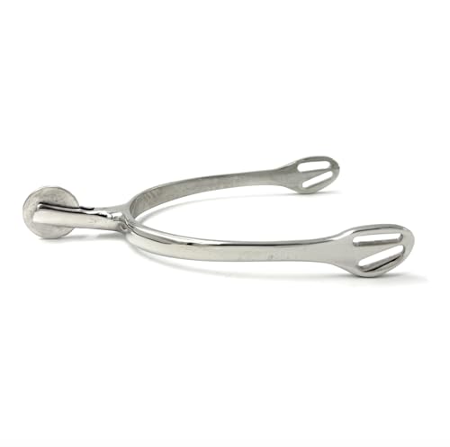 Equine Smile ES1068 ErgoSpur Radsporen mit Große Räder Reitsporen Reiten Sporen Spur hochwertiger Edelstahl (Damen 40 mm) von Equine Smile