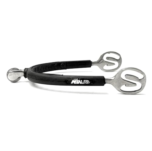 Equine Smile ES1081 SuperSpur Radsporen mit Gummi aus hochwertiger Edelstahl Reitsporen Reiten Sporen Spur (L 30 mm - Herren) von Equine Smile