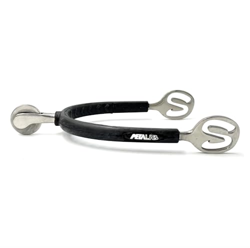 Equine Smile ES1081 SuperSpur Radsporen mit Gummi aus hochwertiger Edelstahl Reitsporen Reiten Sporen Spur (M 40 mm - Damen) von Equine Smile