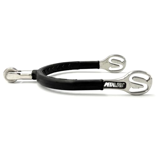Equine Smile ES1082 SuperSpur Radsporen mit Soft Räder und Gummi aus hochwertiger Edelstahl Reitsporen Reiten Sporen Spur (M 40 mm - Damen) von Equine Smile