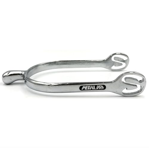 Equine Smile ES1094 SuperSpur Dornsporen Kugelkopf kugelförmiges Halsende aus Zink Reitsporen Reiten Sporen Spur (L 25 mm - Damen) von Equine Smile