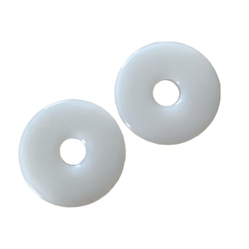 Equine Smile ES3003 Silikon Weiß Gebissscheiben 8.8 cm Pferde Trensenzubehör Bit Guard Bitschutz Gebissschutz Gebissvorlegscheiben Gebiss Vorlegescheiben Wangenringe von Equine Smile