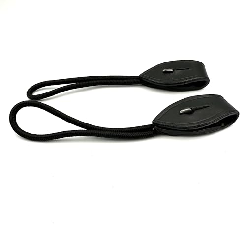 Equine Smile ES3013 Pelham Riemen Pelhamriemen Leder (Schwarz, 16 cm) von Equine Smile