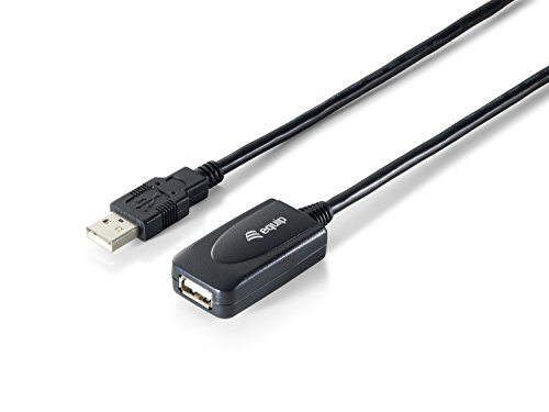 Equip Aktives USB 2.0 Typ A Verlängerungskabel Stecker auf Buchse 15,00 m, schwarz Equip Aktives USB 2.0 Typ A Verlängerungskabel Stecker auf Buchse 15,00 m, schwarz von Equip