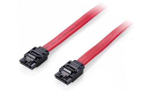 Equip 111903 Flachkabel (SATA 6Gbps gewinkelt mit Clip, 1,00 m) von Equip