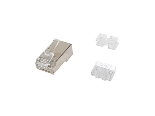 Equip 121147 Cat.6A RJ45 geschirmter Stecker, 100 Stück/Packung von Equip