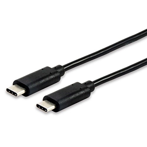 Equip – 12888307 1 m USB C USB C Schwarz – USB-Kabel (USB C, USB C, Stecker/Stecker, gerade, gerade, Nickel) von Equip