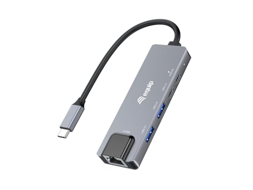 Equip Adapter USB-C -> RJ45 10/100/1000/2500 Mbps + USB 3.2 von Equip