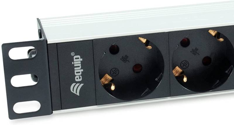 Equip Equip 4-Fach Deutsche Steckdosenleiste, 10" Aluminium-Schale Steckdosenleiste Equip Equip 4-Fach Deutsche Steckdosenleiste, 10" Aluminium-Schale Steckdosenleiste von Equip
