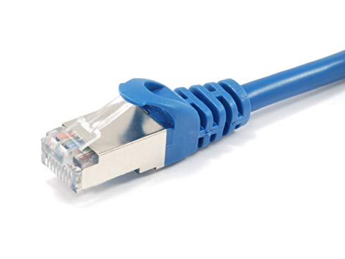 Equip Patchkabel RJ45 S/FTP Cat6 (SSTP) PIMF HF Polybeutel 7,50 m Blau von Equip