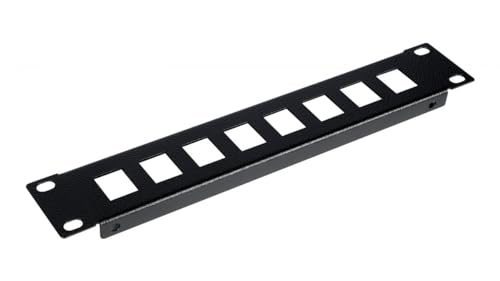 Equip Patchpanel 10" mit Keystone Montage 1U, schwarz von Equip