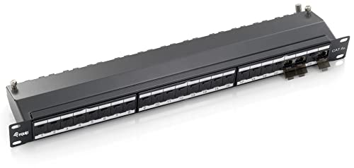 Equip Patchpanel 24x RJ45 Cat6A 19" 1HE schwarz von Equip