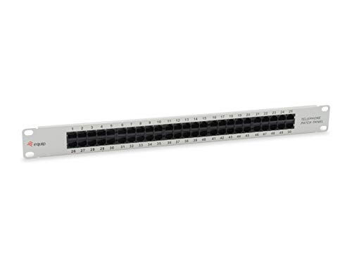Equip Patchpanel 50x Cat3 19" 1HE ISDN Hellgrau von Equip