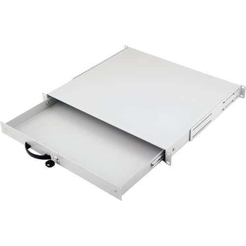 Equip Schublade 19" für Serverschränke 1U, abschließbar grau von Equip