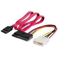 Equip Stromkabel SATA 15+7Pol Bu > 4Pin+Sata 7Pin St/B Polybeutel von Equip