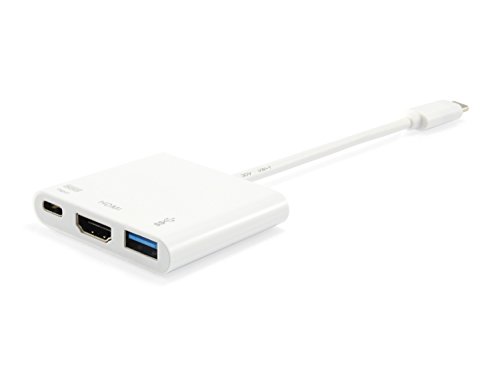 Equip USB-C St -> HDMI-/USB-A-BU PD-Adapter 0.15cm Weiß Equip USB-C St -> HDMI-/USB-A-BU PD-Adapter 0.15cm Weiß von Equip