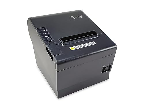 Equip 351004 80-mm-Thermo-POS-Belegdrucker mit automatischer Schneidevorrichtung, USB-/Bluetooth-/WiFi-/Kassenschubladen-Anschluss von Equip