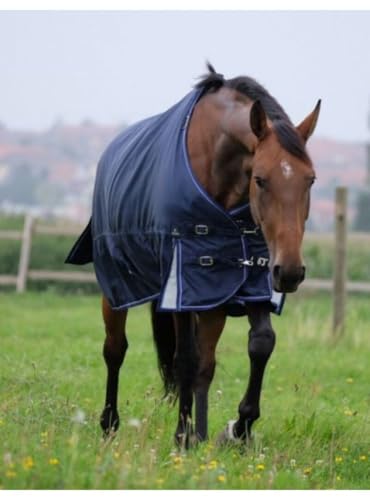 Equithème Weidedecke mit abnehmbarem Halsteil 1680D 220g, Größe:145 cm / 6'3, Farbe:Marineblau von Equi-Theme/Equit'M