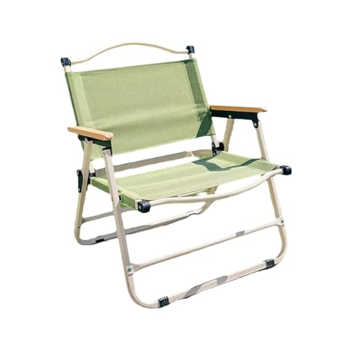 Eqvexd Leichter Klappstuhl – ideal for Picknicks, Camping und Strand, 158 kg Tragkraft, mit Armlehnen aus Buchenholz und breiter Sitzfläche, Keine Montage erforderlich(Small Size,1 Piece) von Eqvexd