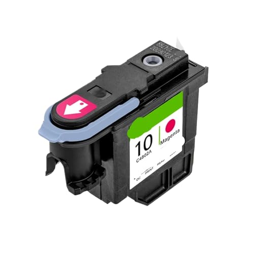QMLQRGKF HP10 Druckkopf Kompatibler Druckerkopf Kompatibel mit C4800A C4801A C4802A C4803A zur Verwendung mit 2000C 2000Cn 2000Cse 2500 2500C Druckerteilen(Magenta) von ErAKFd