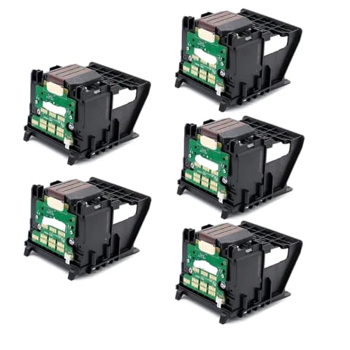 QMLQRGKF Kompatibler Druckkopf Kompatibel mit 952 953 954 955 zur Verwendung mit 7740 8210 8216 8710 8715 8716 8720 8725 8730 8740 8745 7720 7730(5PCS) von ErAKFd