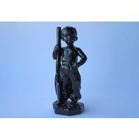 Seltene Sowjetunion Metallfigur Ich Werde Wie Papa Nimor Sein. Figur Junge. Vintage Statuette Schaufel, Geschenkidee, Weihnachtsgeschenk von EraRetro