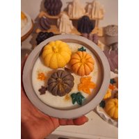 Behälterkerze Mit Kleinen Kürbisse, Duftkerze Pumkin Maple Cream von Eraldacandles