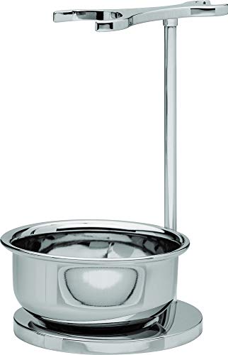 Halter für Rasier-Set mit Seifenschale, glänzend, Serie"Erbe Premium Design Paris" von Erbe