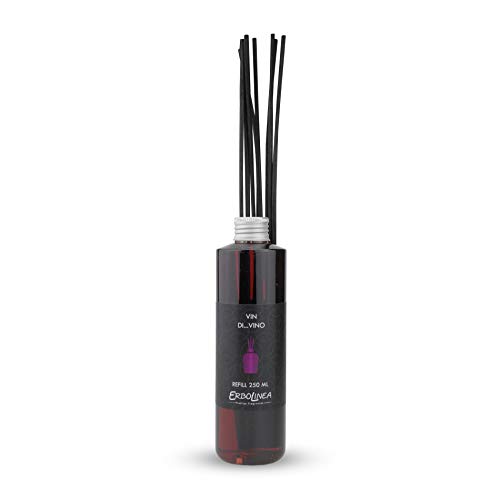 REFILL PROFUMO PER AMBIENTE CON BASTONCINI 500ML VIN DIVINO PRESTIGE von Erbolinea