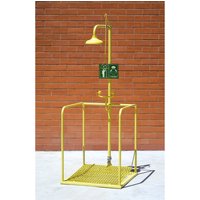 Erbstößer® Körper-/Augendusche-Station, DIN EN 15154-5, Kunststoff-Duschkopf von Erbstößer®