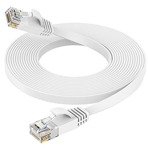 Ercielook Lan Kabel 15 meter CAT6 High Speed Netzwerkkabel mit Kabelclips - lankabelverlaengerung für PS5/4 Router Modem TV Switch Laptop von Ercielook