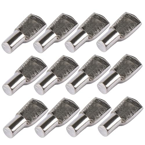 12-pcs-Regalpegs, 5 mm nickelbeschichtete Eisenschelfstifte Löffel Kabinett Starke Stütze Pegs Halter für Möbelbuchhandelschrank Schrankschrank 12-pcs-Regalpegs, 5 mm nickelbeschichtete Eisenschelfstifte Löffel Kabinett Starke Stütze Pegs Halter für Möbelbuchhandelschrank Schrankschrank von Ercoiong