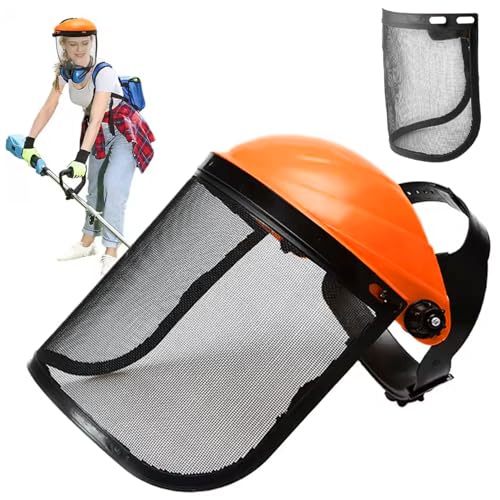 2pcs Sicherheitsgesichtsschild, flexibler verstellbarer Stahldrahtgitter -Gesichtsschild für Unkraut, die geschleuderte Gartenarbeit zu sichern von Ercoiong