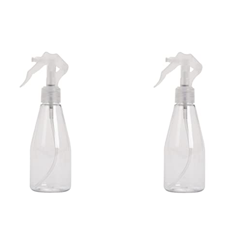 Ercoiong 2pcs Plastiksprayflaschen leer klare Sprühflaschen nachfüllbare Sprühgeräte Salon Beauty Tools Wassersprühgerät für ätherische Öl, Küche, Haare und Reinigung (200 ml) von Ercoiong