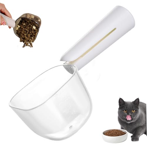 Ercoiong Haustierfutter Scoop 90-120g Katze & Hundefutter Scoop mit Skalierungs- und Versiegelungsschlitz. von Ercoiong