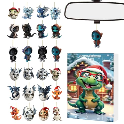 Erconsso 24 Tage Weihnachten Advent | 2D Acryl Baby Ornamente 24 Tage Advent | 2025 Countdown Kalender, Tier Charm für Auto Rückspiegel Tür Wand Party Weihnachtsbaum Erconsso 24 Tage Weihnachten Advent | 2D Acryl Baby Ornamente 24 Tage Advent | 2025 Countdown Kalender, Tier Charm für Auto Rückspiegel Tür Wand Party Weihnachtsbaum von Erconsso